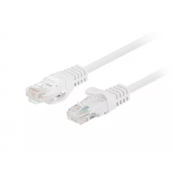 Lanberg Cat5e U/UTP -verkkokaapeli RJ45, 0,25 m, valkoinen, 10 kpl:n pakkaus