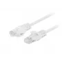 Lanberg Cat5e U/UTP -verkkokaapeli RJ45, 0,25 m, valkoinen, 10 kpl:n pakkaus