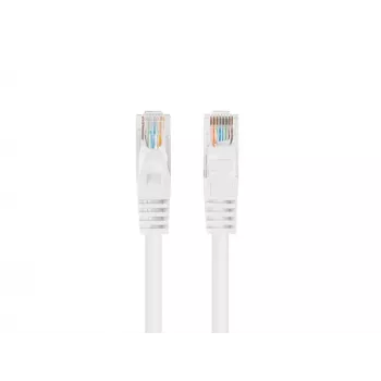 Lanberg Cat5e U/UTP -verkkokaapeli RJ45, 0,25 m, valkoinen, 10 kpl:n pakkaus