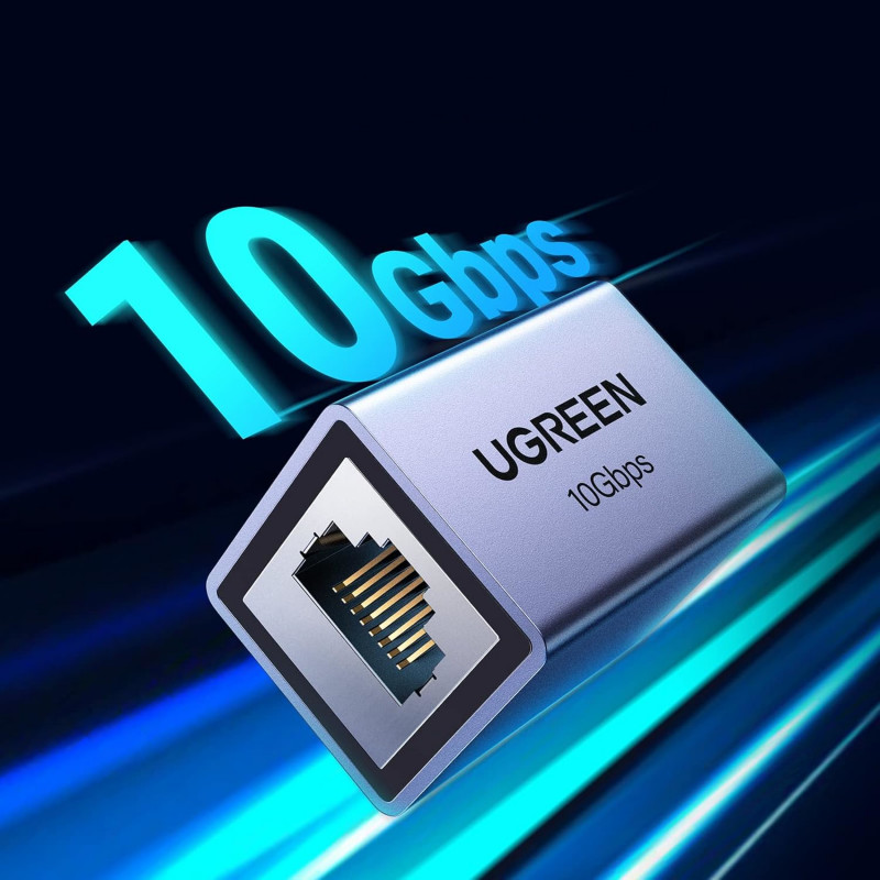 Ugreen NW261 RJ45 Ethernet-jatkoliitin, 10 Gbps (NW261-15117)