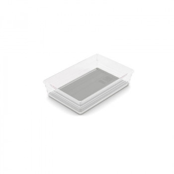 KIS Box Sistemo -järjestelijä 7 22,5 x 15,5 x 5 cm läpinäkyvä/vaaleanharmaa