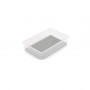 KIS Box Sistemo -järjestelijä 7 22,5 x 15,5 x 5 cm läpinäkyvä/vaaleanharmaa