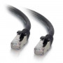 Mercodan Cat6a S/FTP -verkkokaapeli RJ45, 1 m, musta