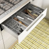 KIS Box Sistemo -järjestelijä 6 15 x 15 x 5 cm läpinäkyvä/vaaleanharmaa