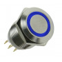 Lamptron vandalismikytkin / painike 16 mm - Silverline - sininen