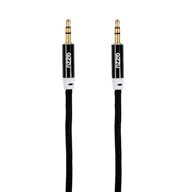 Gizzu 3,5 mm AUX-kaapeli 2 m – musta