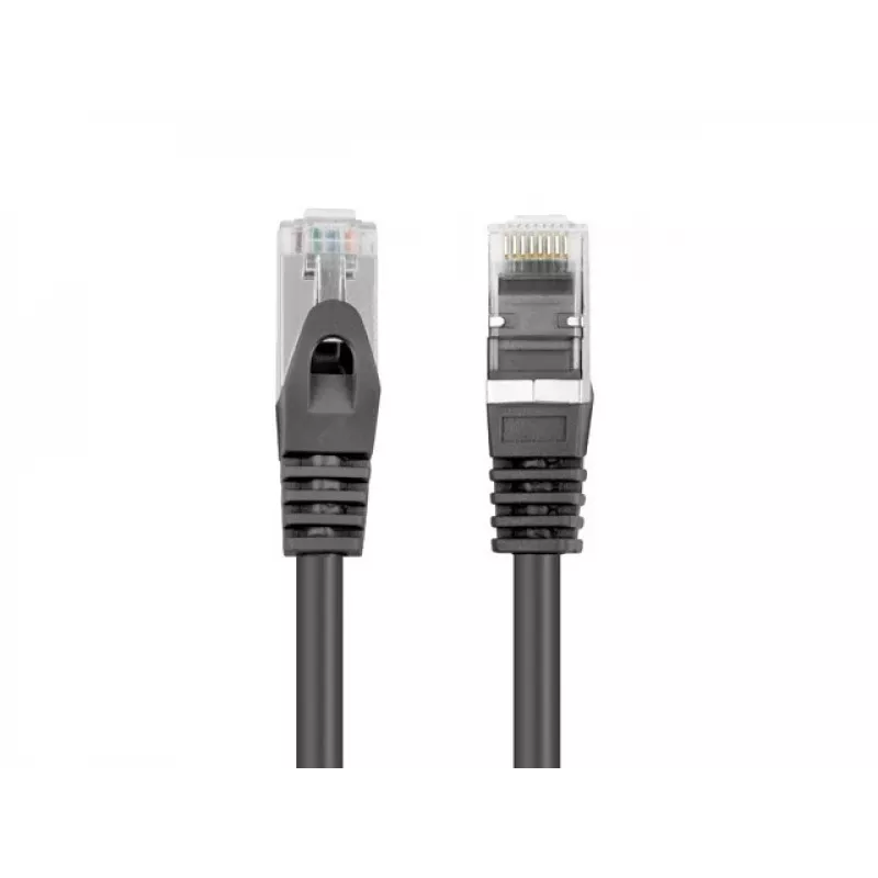 Lanberg Cat6 F/UTP -verkkokaapeli RJ45, 0,5 m, musta