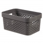 Curver Infinity Recycled -laatikko 4,5 l, 27x19x12 cm, tummanharmaa