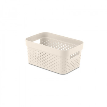 Curver Infinity Recycled Box 4,5 l, 27x19x12 cm, valkoinen (Oasis White)
