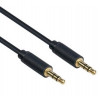 Mercodan Pro Minijack 1,0 m, Ultra Soft -audiokaapeli