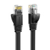 Ugreen litteä Cat6 U/UTP -verkkokaapeli RJ45, 0,5 m, musta