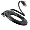 Ugreen litteä Cat6 U/UTP -verkkokaapeli RJ45, 0,5 m, musta