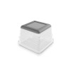 KIS Box Sistemo -järjestelijä 1 7,5 x 7,5 x 5 cm läpinäkyvä/vaaleanharmaa