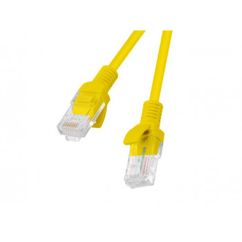 Lanberg Cat6 U/UTP -verkkokaapeli RJ45, 0,5 m, keltainen