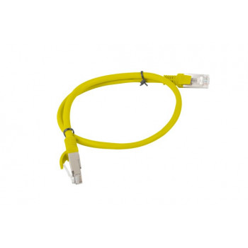 Lanberg Cat6 U/UTP -verkkokaapeli RJ45, 0,5 m, keltainen
