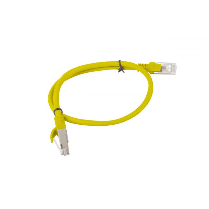 Lanberg Cat6 U/UTP -verkkokaapeli RJ45, 0,5 m, keltainen