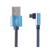 Gembird punottu USB 2.0 -kaapeli USB-A - Micro-USB, kulmaliitin, 1 m