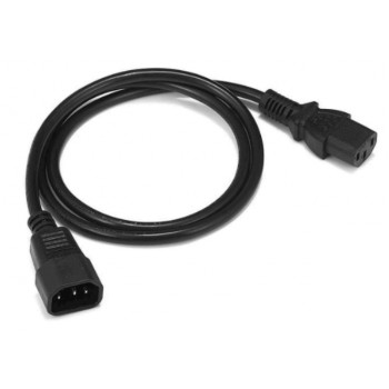Zebra virtajohto - IEC 60320 C13 - IEC 60320 C14