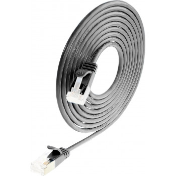 Wirewin Slim Cat6a U/FTP -verkkokaapeli RJ45, 3 m, musta