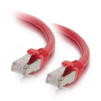 Mercodan Cat6a S/FTP -verkkokaapeli RJ45, 15 m, punainen