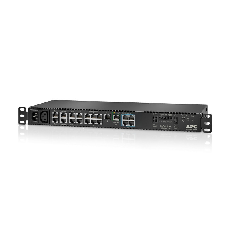 APC NetBotz Rack Monitor 750 ympäristönvalvontalaite 1GbE 1U räkkiasennettava