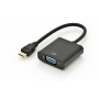 Mercodan Mini-HDMI (uros) - VGA (naaras) -adapteri