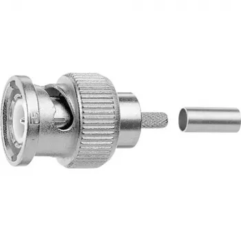 Telegärtner BNC puristettava kaapeliliitin G40 (1.2/4.9), 75 ohm, Professional, A0207, 5 kpl (J01002A0010)