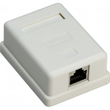 Goobay 1-porttinen RJ45-liitäntärasia, CAT 6, STP - suojattu