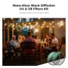 K&F Concept 2-in-1 Black Diffusion -suodatinsarja 1/4 ja 1/8, 67 mm (SKU.1714V1)