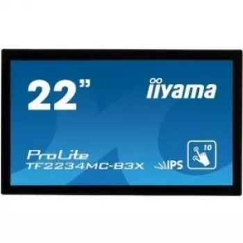 iiyama ProLite TF2234MC-B3X 21,5 tuuman (54,61 cm) PCAP 10 pisteen kosketusnäyttö, IPS, 1920x1080, VGA, DVI