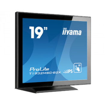 iiyama ProLite T1932MSC-B2X 19 tuuman (48,3 cm) projisoitu kapasitiivinen 10 pisteen kosketusnäyttö, 5:4, 1280x1024, DVI, VGA, musta