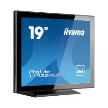 iiyama ProLite T1932MSC-B2X 19 tuuman (48,3 cm) projisoitu kapasitiivinen 10 pisteen kosketusnäyttö, 5:4, 1280x1024, DVI, VGA, musta
