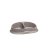 Stefanplast ruokakuppi kaksinkertainen Chic 0,25+0,25L 27x17,5x7,2cm vaaleanharmaa