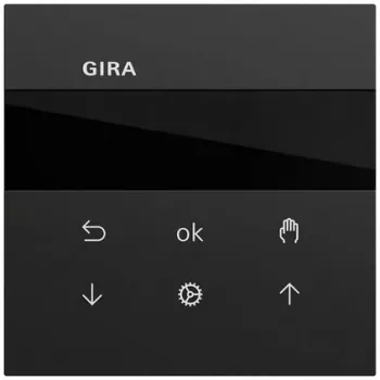 GIRA 536674 S3000 kaihdin-/ajastinkello näytöllä System 70