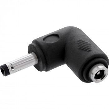 InLine® DC-adapteri, 4,0 x 1,7 mm, pistoke/liitin, kulma, musta