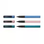Pelikan Pina Colada rollerball-kynä, 12 kpl:n display, metallikotelo ja -hattu, musta (605502)