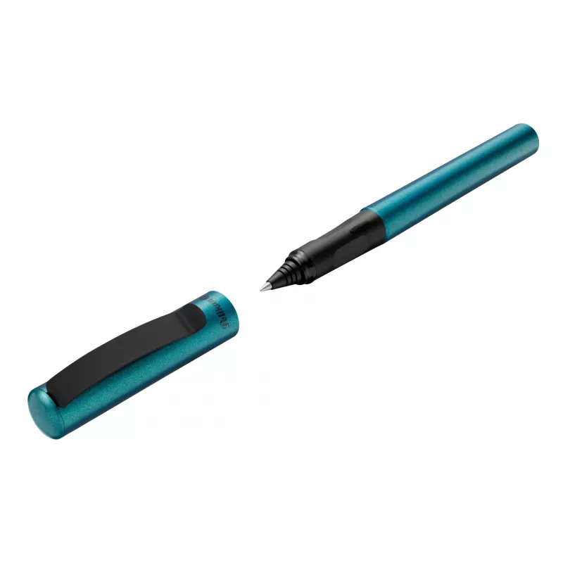 Pelikan Pina Colada rollerball-kynä, 12 kpl:n display, metallikotelo ja -hattu, musta (605502)