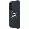 Kotelo Karl Lagerfeld silikoni Karl&Choupette Heads MagSafe Samsung Galaxy S26 FE musta