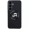 Kotelo Karl Lagerfeld silikoni Karl&Choupette Heads MagSafe Samsung Galaxy S26 FE musta