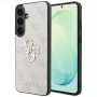 Guess Leather 4G Metal Logo -kotelo Samsung Galaxy S26 FE -puhelimelle, pinkki