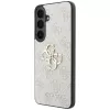 Guess Leather 4G Metal Logo -kotelo Samsung Galaxy S26 FE -puhelimelle, pinkki