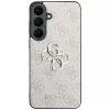 Guess Leather 4G Metal Logo -kotelo Samsung Galaxy S26 FE -puhelimelle, pinkki