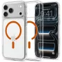 Spigen Ultra Hybrid MagSafe -kuori iPhone 17 Pro Max / 18 Pro Maxille, läpinäkyvä/oranssi (ACS12122)