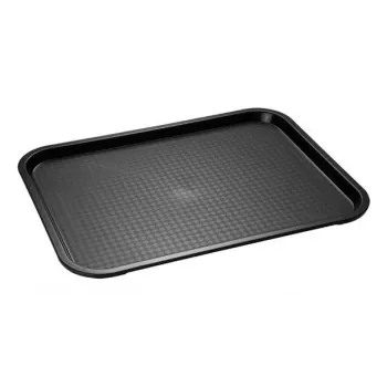 APS pikaruokatarjotin 350 x 270 mm, korkeus 20 mm, polypropeeni, musta (531)