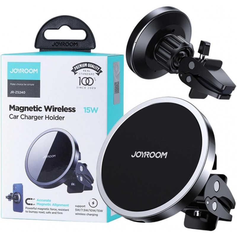 Joyroom JR-ZS240 magneettinen autoteline 15W Qi-langattomalla laturilla, MagSafe