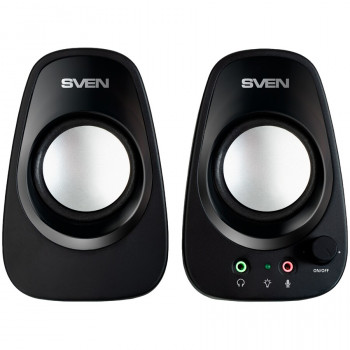 Kaiutin SVEN 190, musta, USB, lähtöteho 2x3W (RMS)