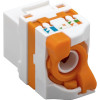 Techly 028573 Keystone-moduuli RJ45 UTP Cat6, itseliittyvä, PoE:lle