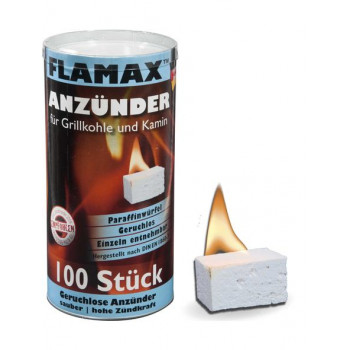 Flamax parafiiniset sytytyspalat, 100 kpl (1318116)