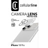 Cellularline kameraobjektiivin suoja iPhone 18 Pro, läpinäkyvä