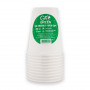 Gogreen Go Green ympäristöystävälliset mukit 350 ml, 10 kpl, valkoinen